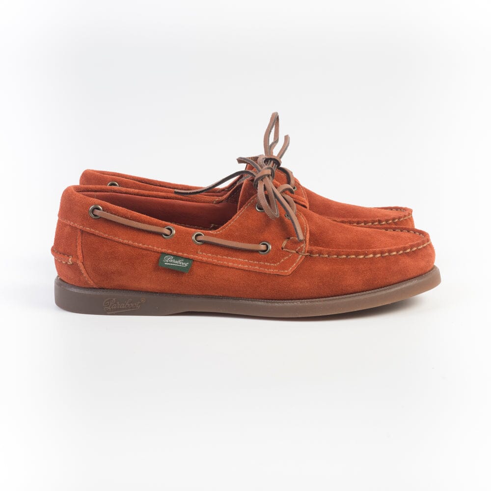 PARABOOT - BARTH F/MARINE - Scarpa da Barca - Allacciata 190840 - Camoscio Koi Orange Scarpe Donna Paraboot