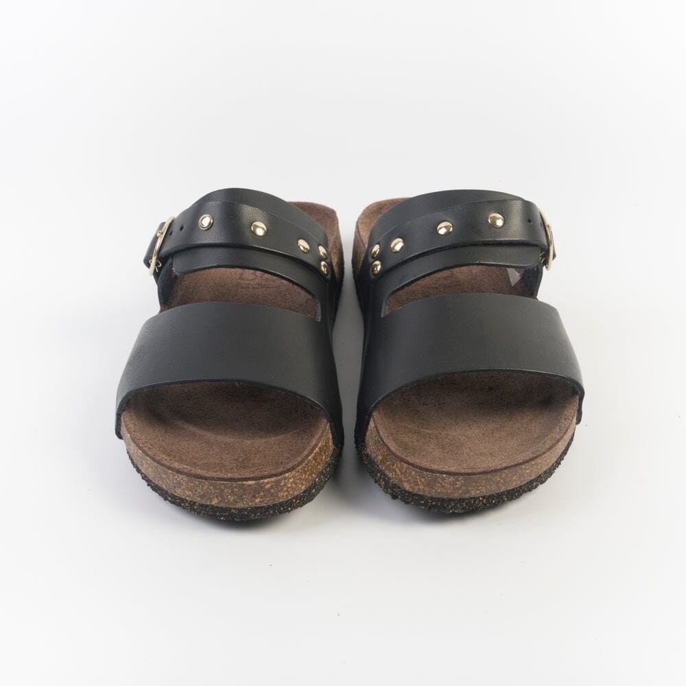 BOSABO - Sandali bassi - 497 - Vacchetta Nero Scarpe Donna BOSABO