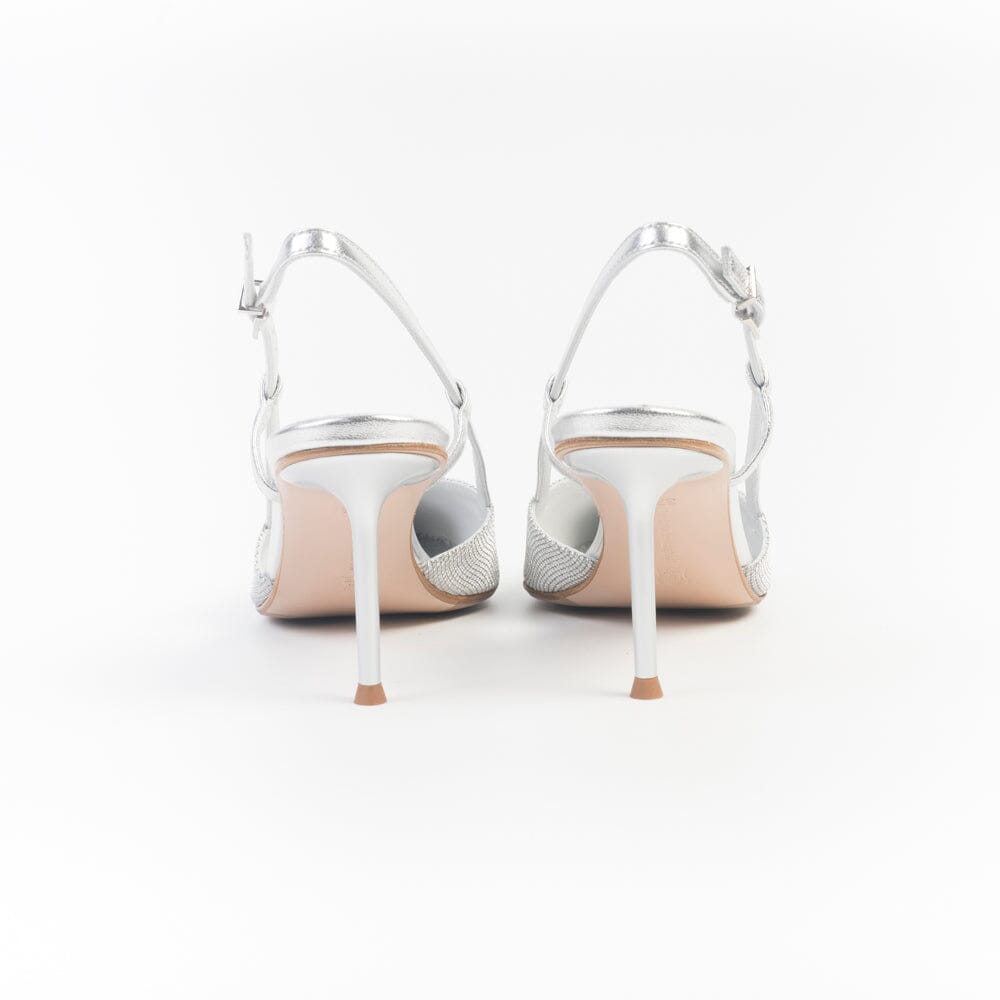 SERGIO LEVANTESI - Sling Back - GIULIA6 - Microstar Argento Scarpe Donna SERGIO LEVANTESI
