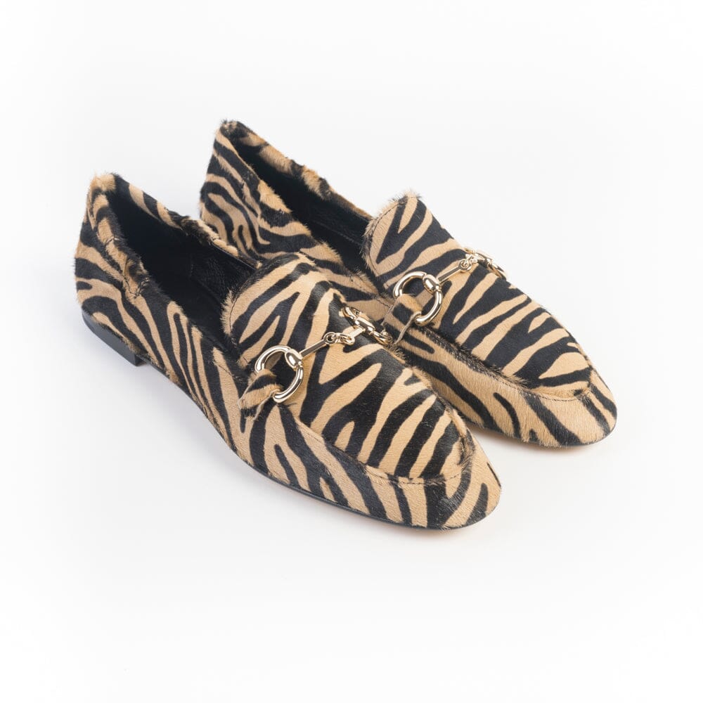 POMME D'OR - Mocassino 0160 - Zebra Cappuccino Scarpe Donna POMME D' OR