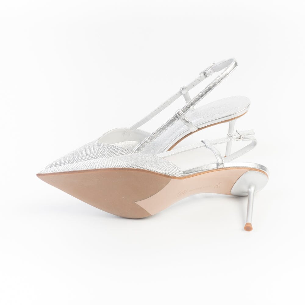 SERGIO LEVANTESI - Sling Back - GIULIA6 - Microstar Argento Scarpe Donna SERGIO LEVANTESI