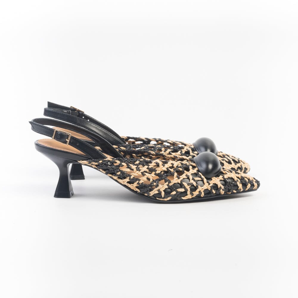 NOAH HARMON - Sling Back - Swan - 10342 - Nero Scarpe Donna NOAH HARMON - Collezione Donna