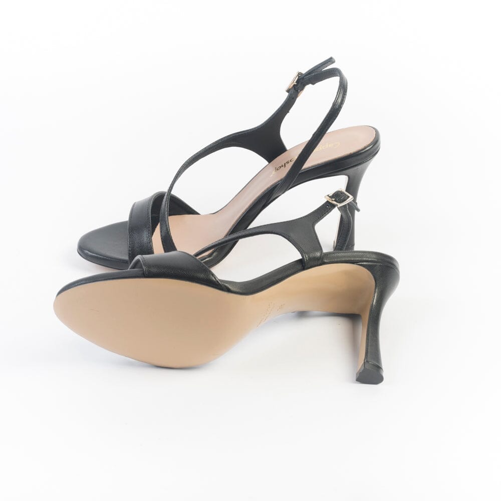 CappellettoShop - Sandali con Tacco - Serena25 - Nero Scarpe Donna CAPPELLETTO 1948