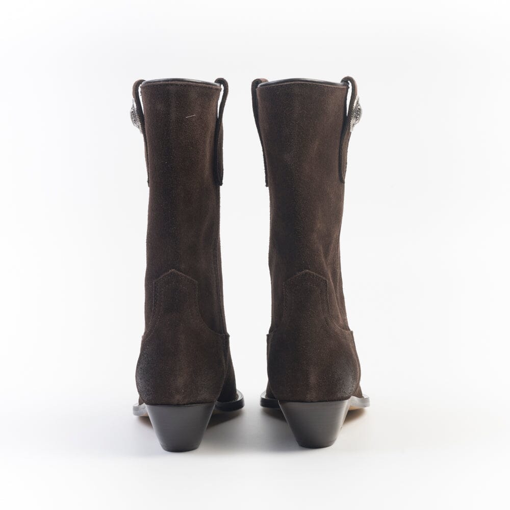 VIA ROMA 15 - Stivaletto Texano 4680 - Velour Psyke Scarpe Donna Via Roma 15