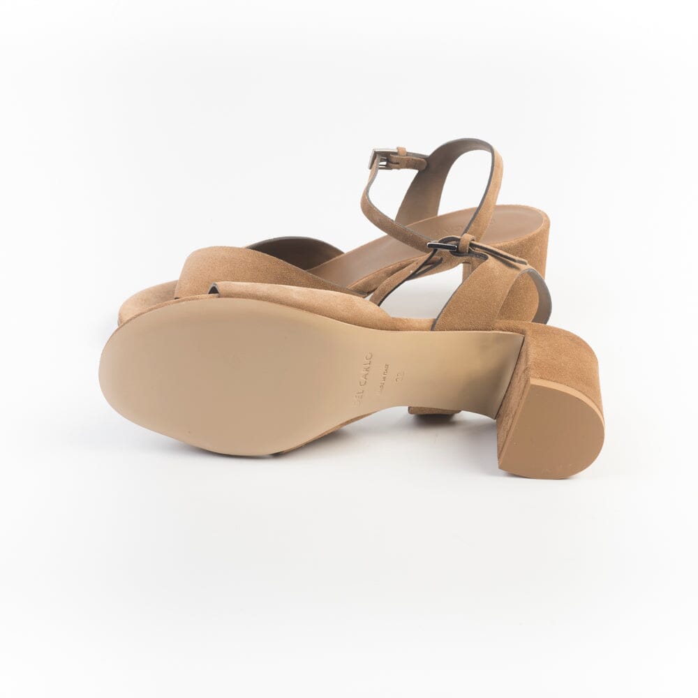 DEL CARLO - Sandali con Tacco - BETTY - 12120 - Camoscio Noce Scarpe Donna DEL CARLO