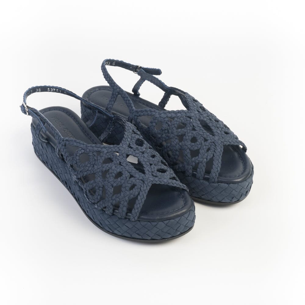PONS QUINTANA - Sandali Zeppa - FORLI 11252 - Blu Scarpe Donna PONS QUINTANA