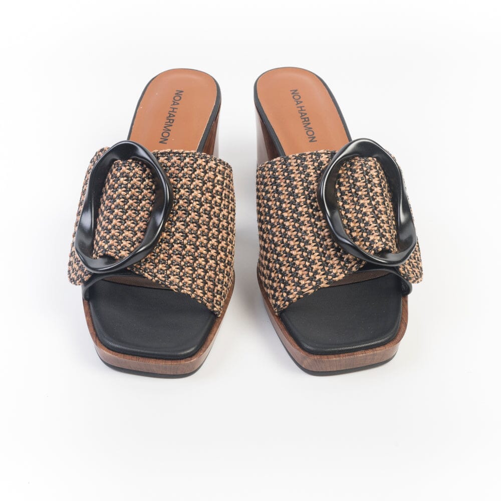 NOAH HARMON - Mule con tacco - Rose - 9738 - Bicolor nero Scarpe Donna NOAH HARMON - Collezione Donna