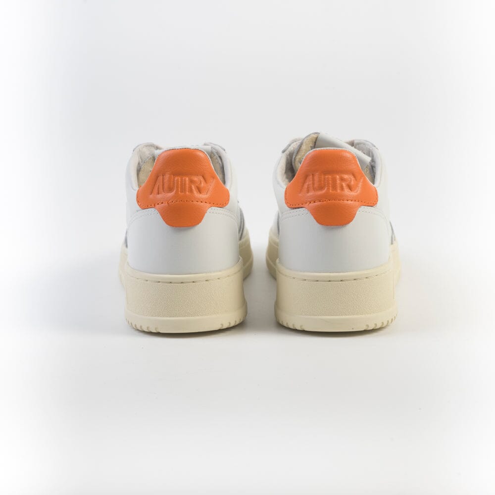 AUTRY - Sneakers Low Man - AULM LL26 - Bianco arancione Scarpe Uomo AUTRY - Collezione uomo