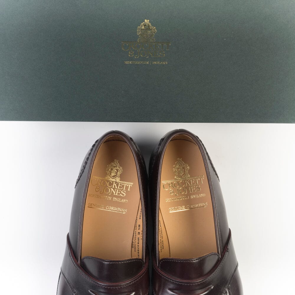 CROCKETT & JONES - Mocassino - Yale - 20296A - Cordovan Burgundy Scarpe Uomo CROCKETT & JONES