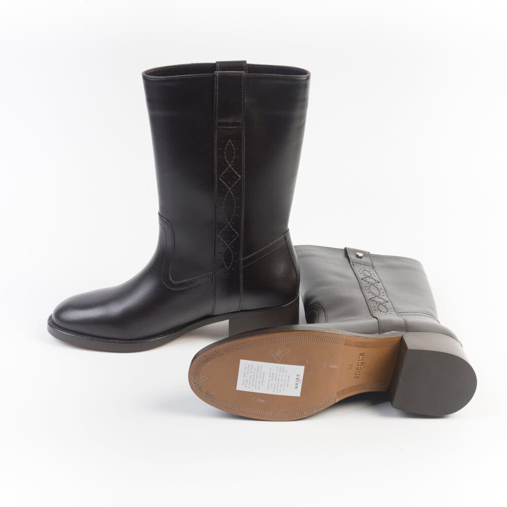 SOCQUE Paris - Stivali - Dune - Choco Scarpe Donna SOCQUE Paris