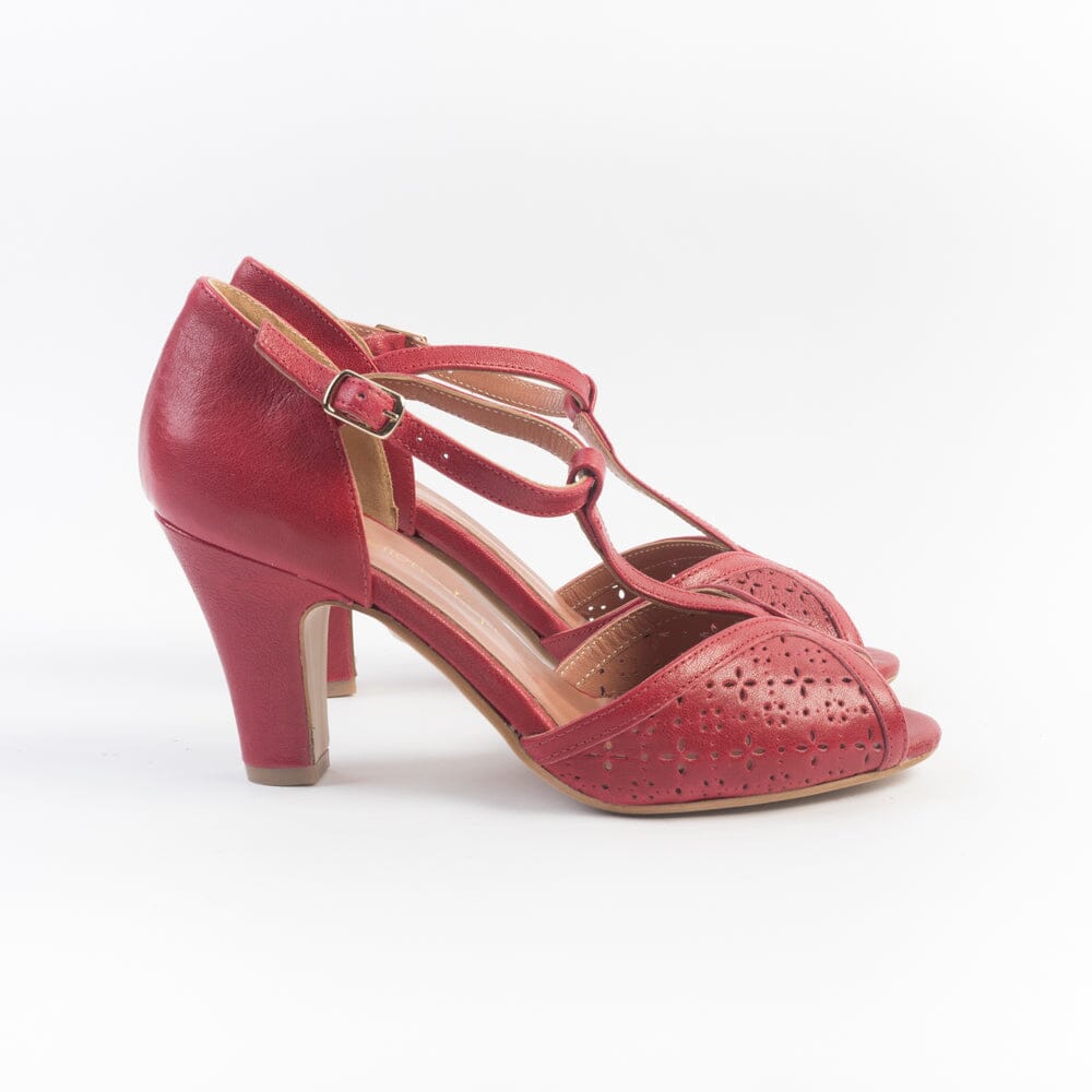 CappellettoShop - Sandali con Tacco - 3675 - Pamplona Rosso Scarpe Donna CappellettoShop