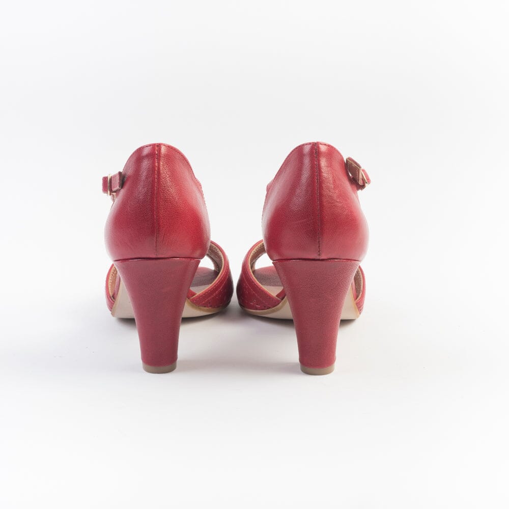 CappellettoShop - Sandali con Tacco - 3675 - Pamplona Rosso Scarpe Donna CappellettoShop