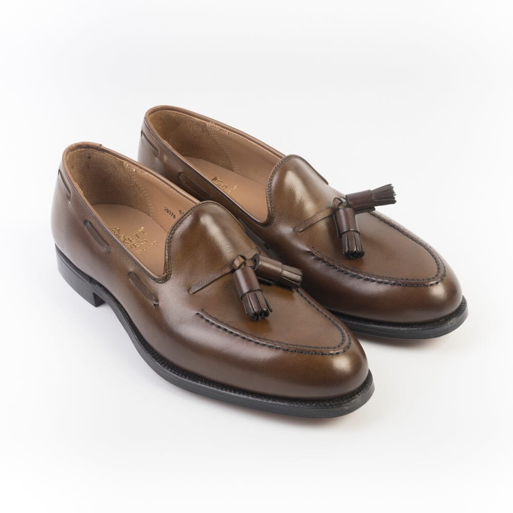CROCKETT & JONES - Mocassino - Cavendish 29376A - Pelle Marrone Caffè Scarpe Uomo CROCKETT & JONES