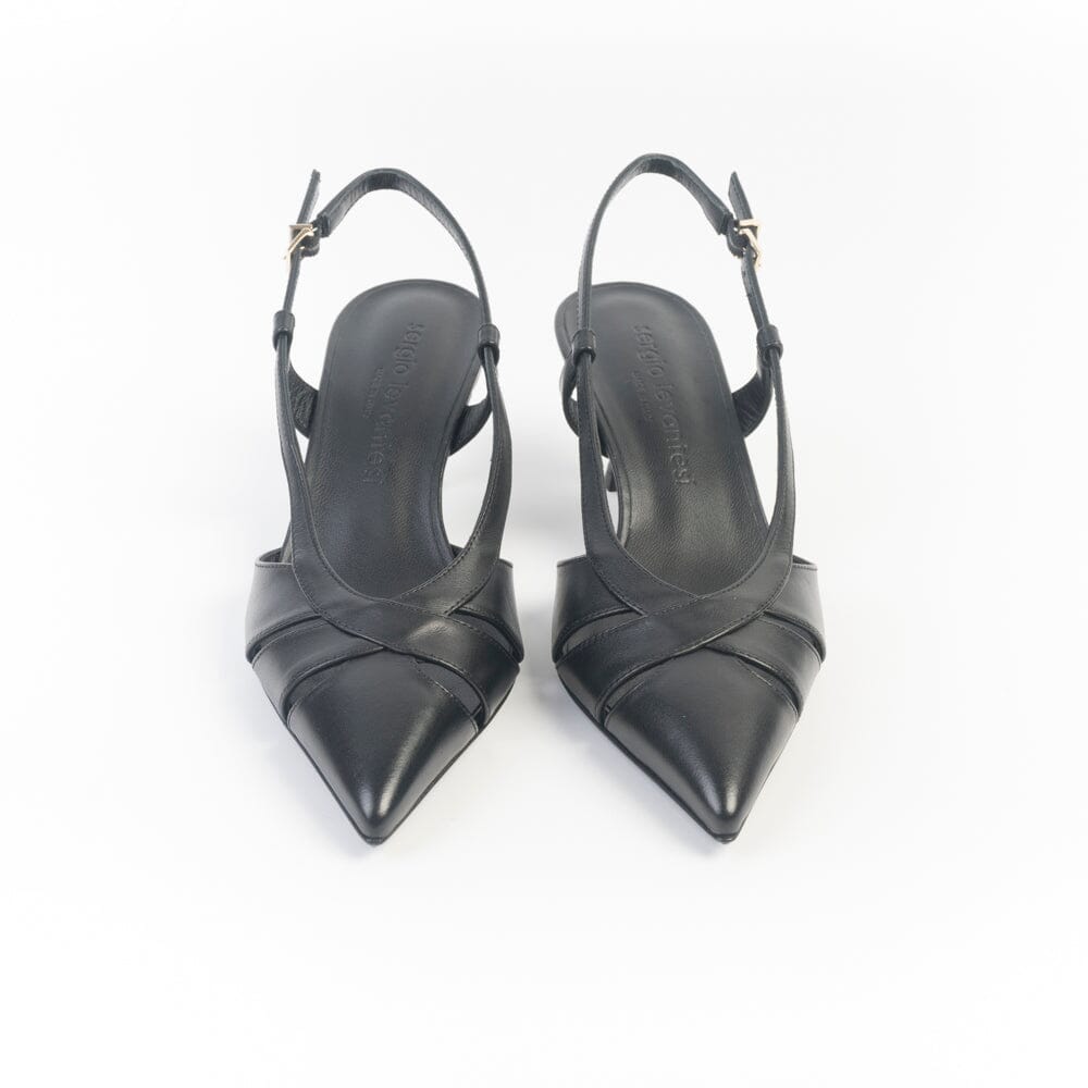 SERGIO LEVANTESI - Sling Back - EDDA6 - Nero Scarpe Donna SERGIO LEVANTESI
