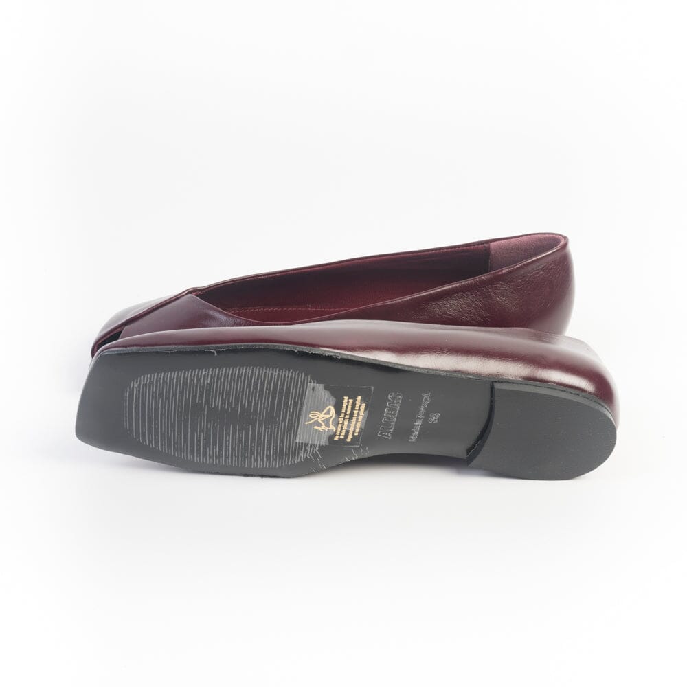 ALOHAS - Ballerina Katia - Pelle Burgundy Scarpe Donna ALOHAS