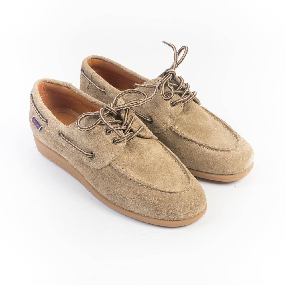 SEBAGO - Dockside Gary Jobson Suede - 781414W - Grigio Tortora Scarpe Uomo Sebago