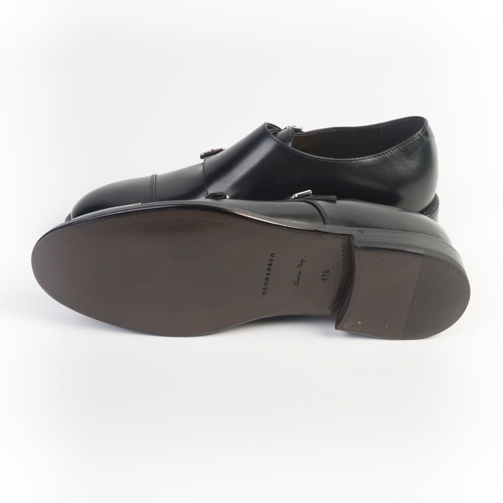 HENDERSON - Doppia Fibbia - 76413 - Nero Scarpe Uomo HENDERSON