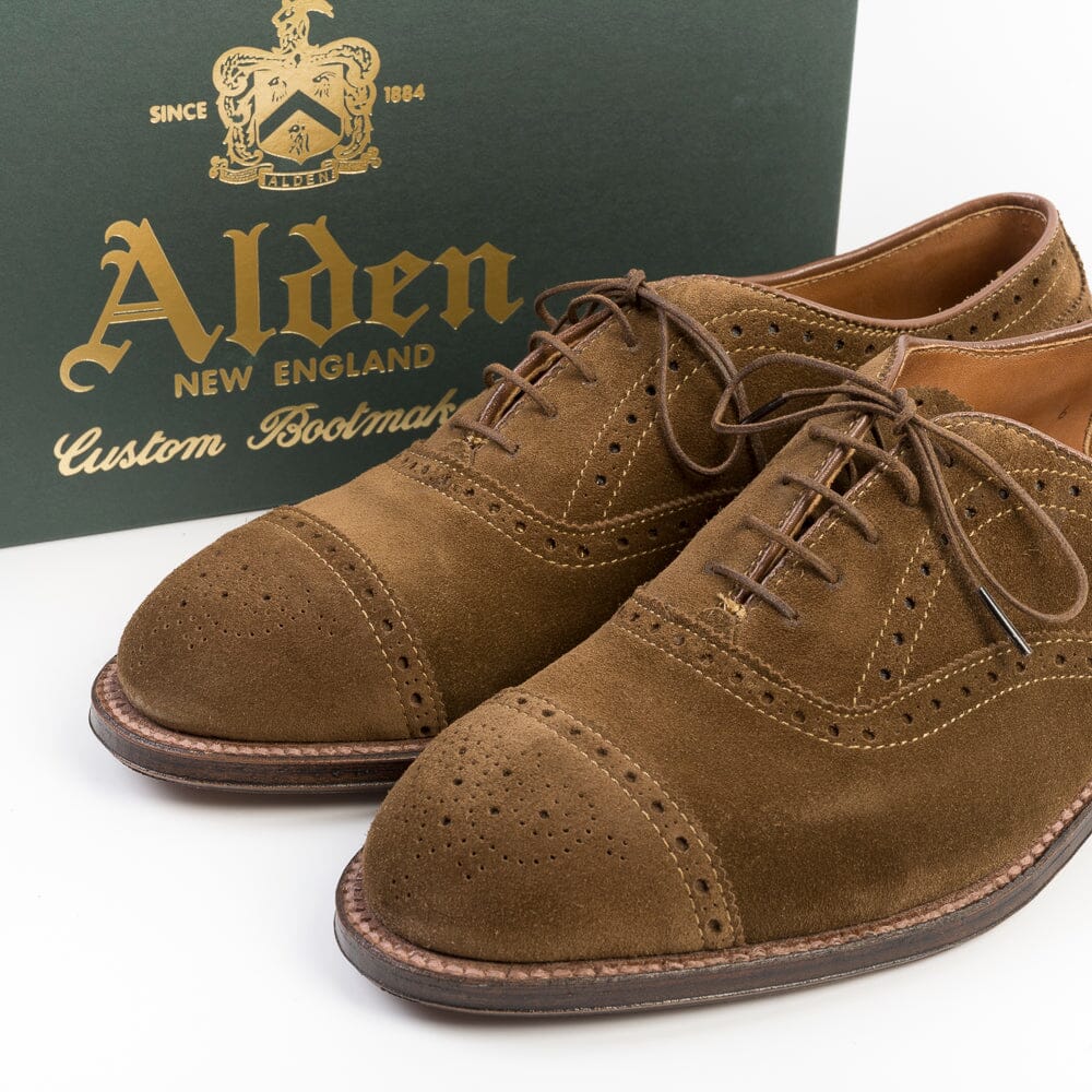 ALDEN - 51670 F - Francesina - Camoscio Snuff Scarpe Uomo Alden