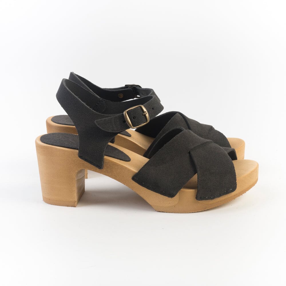 BOSABO - Sandali con Tacco- 457 - Camoscio Moka Scarpe Donna BOSABO
