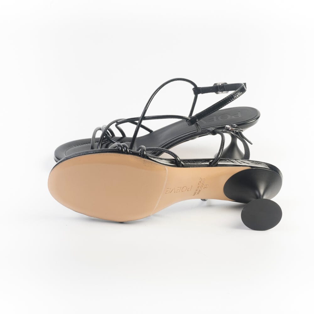 POEVE - FRA10 - Sandali con tacco - Nero Vernice Scarpe Donna POESIE VENEZIANE