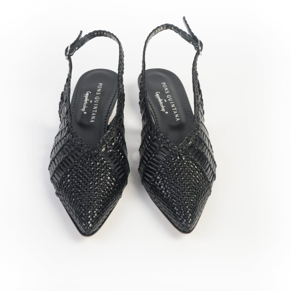 PONS QUINTANA - Sling Back - LUCY - 11935 - Nero Scarpe Donna PONS QUINTANA