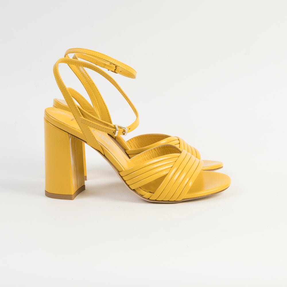 NCUB - Sandali con Tacco - FENTY92 - Pelle Giallo Scarpe Donna NCUB