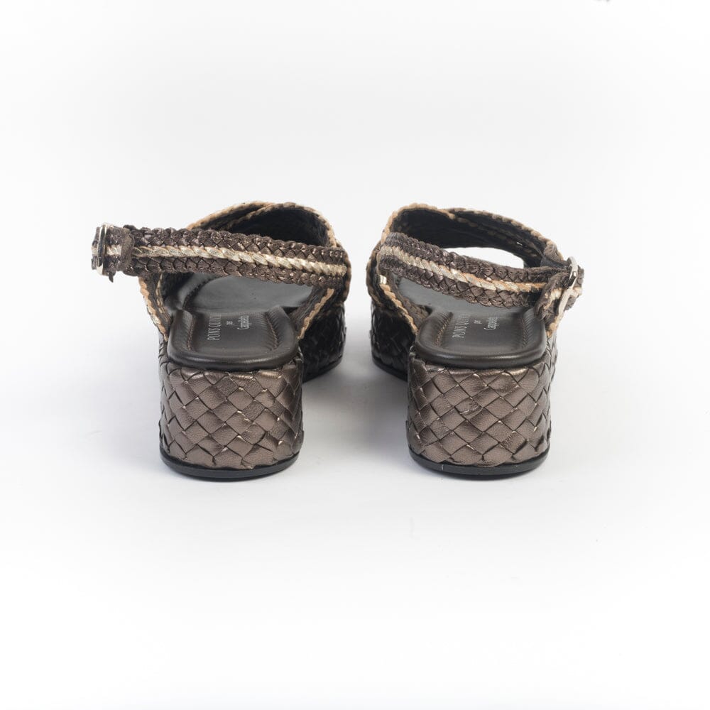 PONS QUINTANA - Sandali Zeppa - Forli 10732 - Marrone Bronzo Scarpe Donna PONS QUINTANA