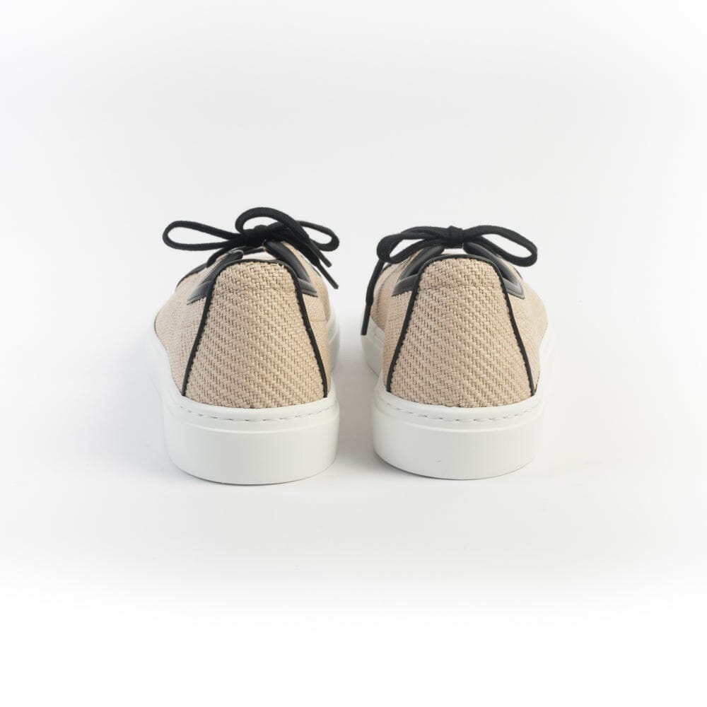 HENDERSON - Sneakers - CANDY - Raffia Beige Nero Scarpe Donna HENDERSON - Collezione Donna