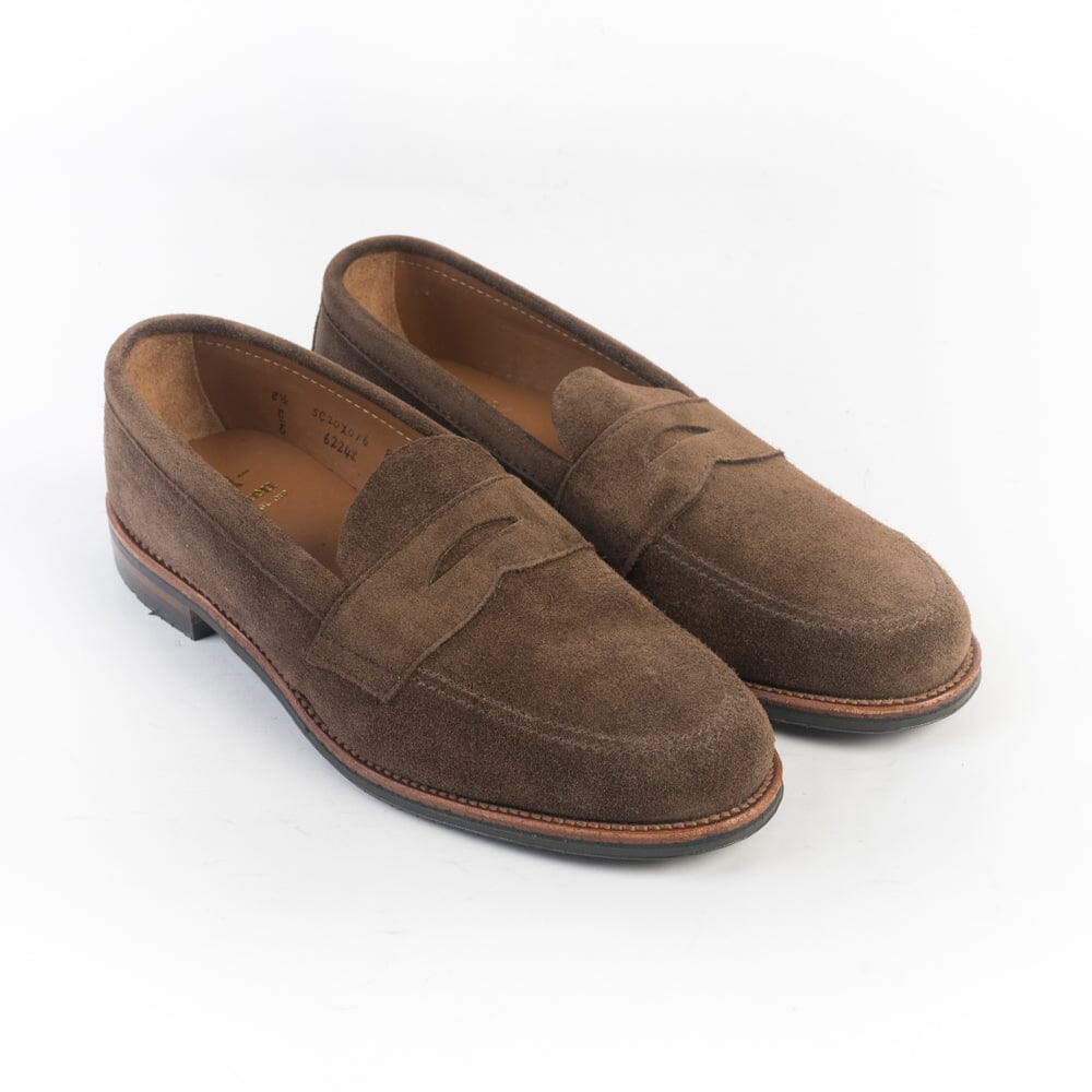 ALDEN - 6224L - Mocassino Sfoderato - Camoscio Dark Brown Scarpe Uomo Alden