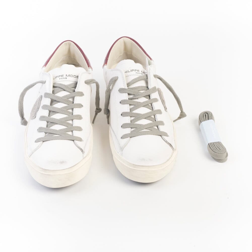 PHILIPPE MODEL - Sneakers - PRLD V038 - Bianco Bordeaux Scarpe Donna Philippe Model Paris