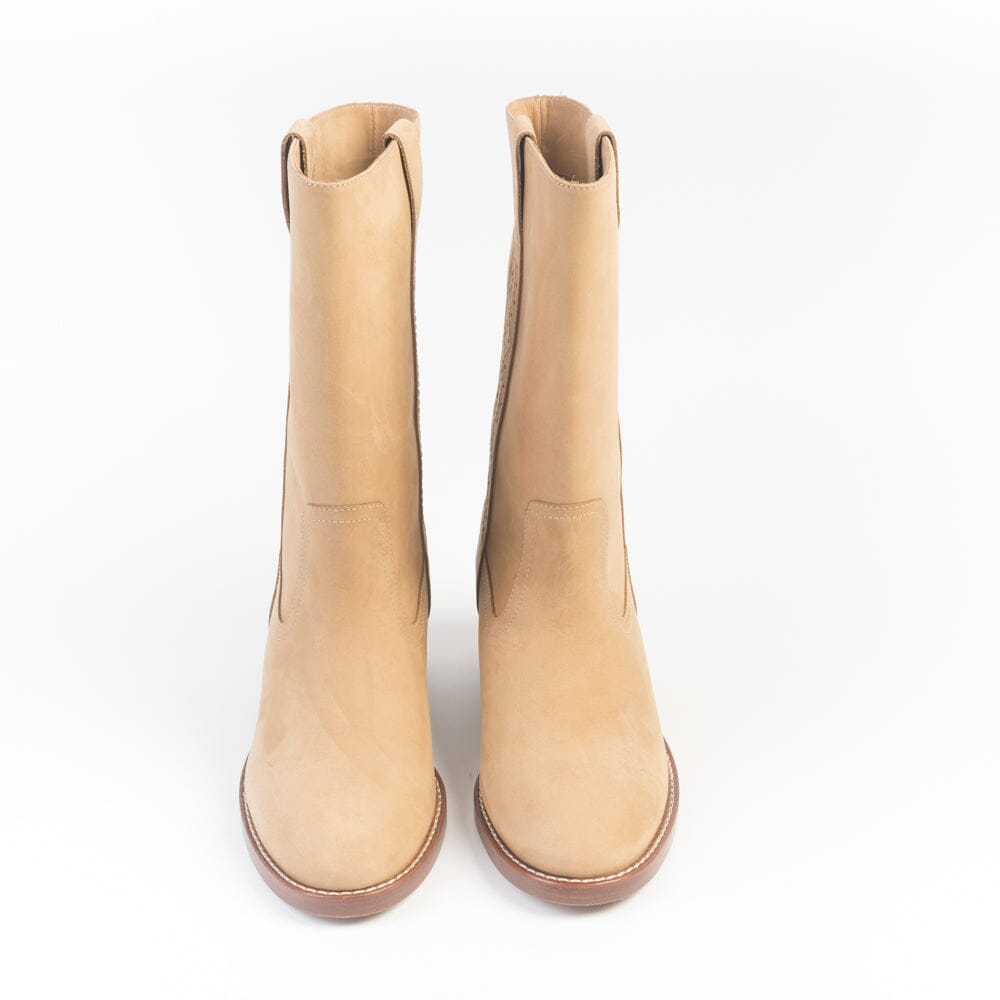SOCQUE Paris - Stivali - Dune - Camoscio camel Scarpe Donna SOCQUE Paris