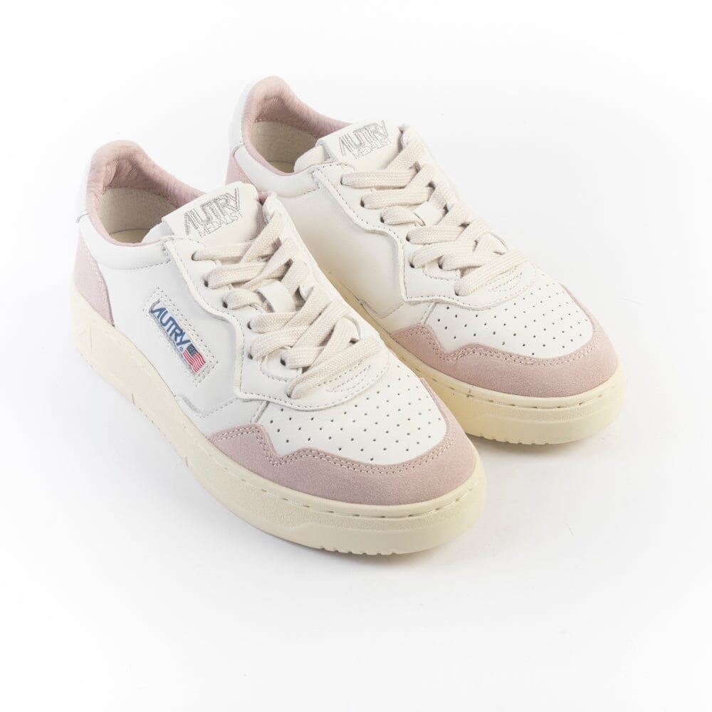 AUTRY - AULW GS36 - Sneakers - LOW WOM Goat - Bianco Rosa Scarpe Donna AUTRY - Collezione donna