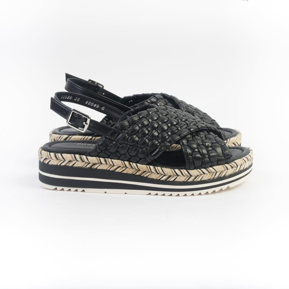PONS QUINTANA - Sandali Zeppa - MILAN 11528 - Nero Scarpe Donna PONS QUINTANA