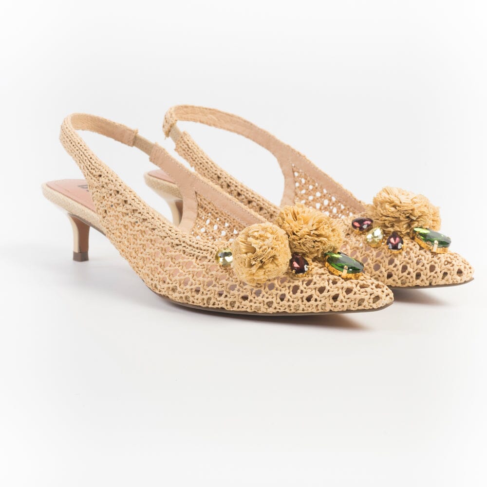 BIBI LOU - Sling Back - 967Z69HG - Rafia Natural Scarpe Donna BIBI LOU