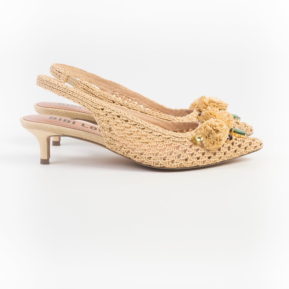 BIBI LOU - Sling Back - 967Z69HG - Rafia Natural Scarpe Donna BIBI LOU