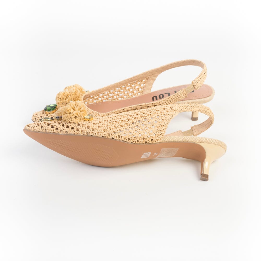 BIBI LOU - Sling Back - 967Z69HG - Rafia Natural Scarpe Donna BIBI LOU