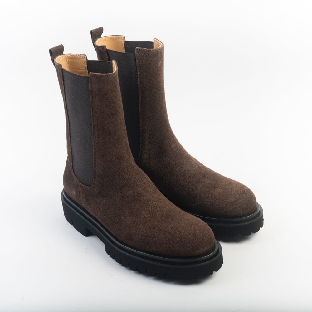 ANNA F - Stivaletto - 9715 - Velour testa di moro Scarpe Donna Anna F.