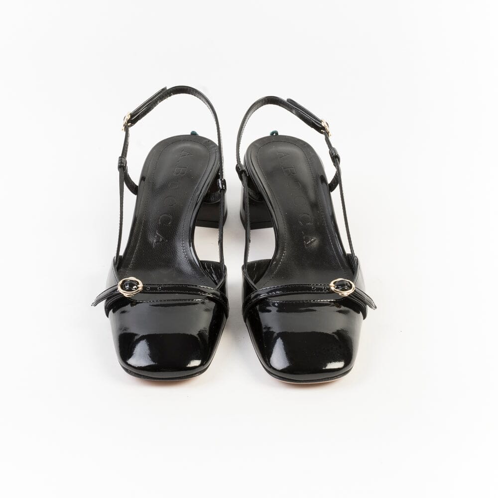 A.BOCCA - Sling Back - AB2712 - Vernice Nero Scarpe Donna A.BOCCA