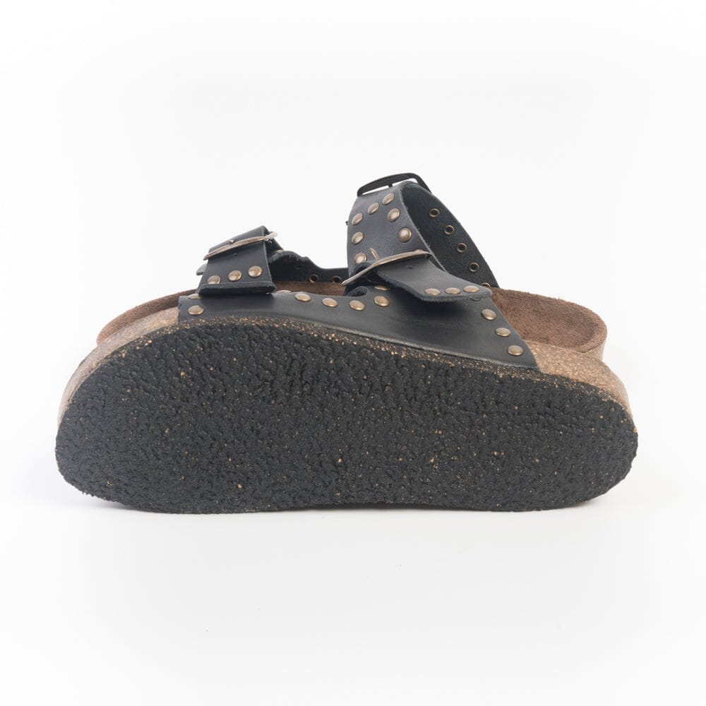 BOSABO - Sandali bassi - 426 - Vacchetta Nero Scarpe Donna BOSABO
