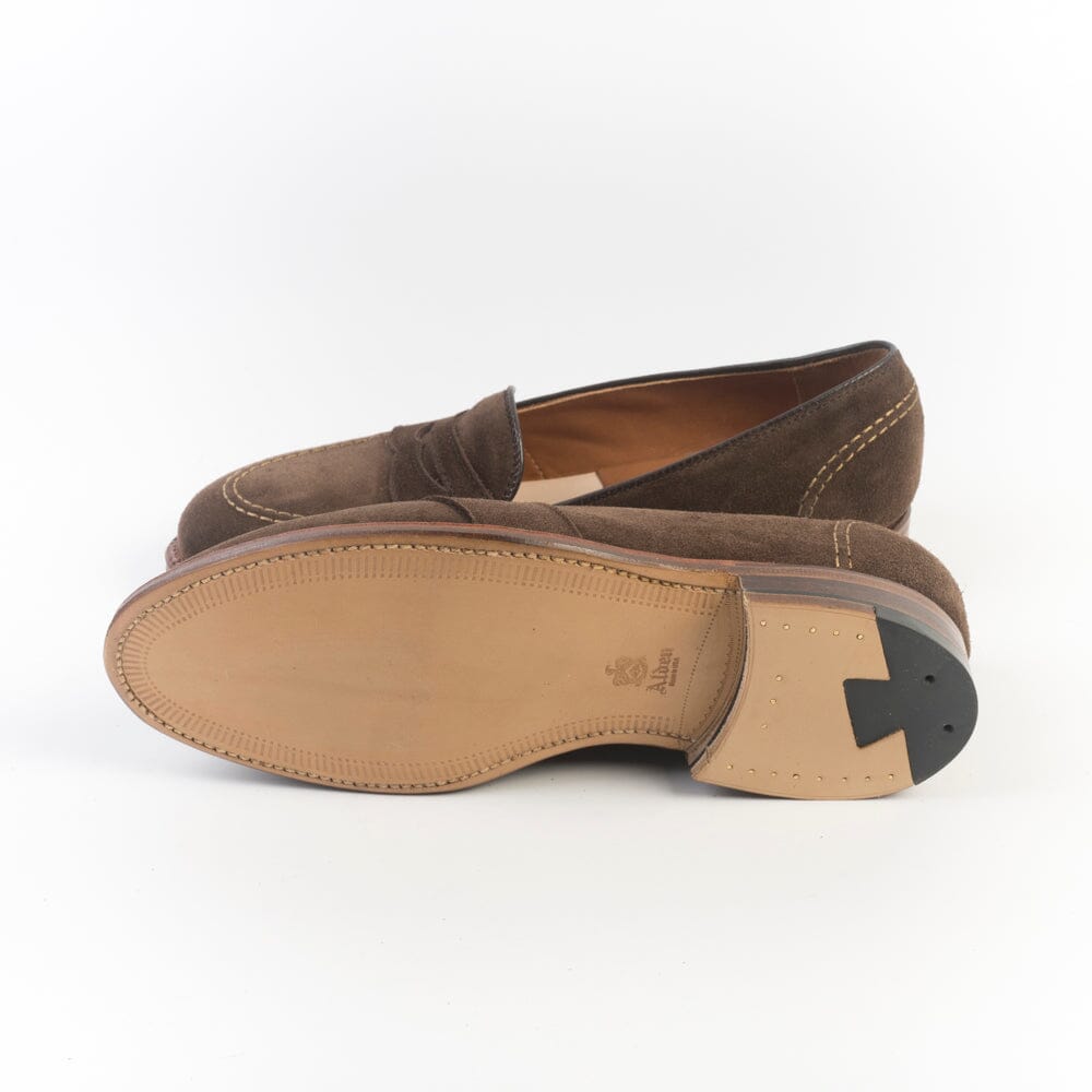 ALDEN - 68333 - Mocassino Full Strap - Suede Hummus Scarpe Uomo Alden