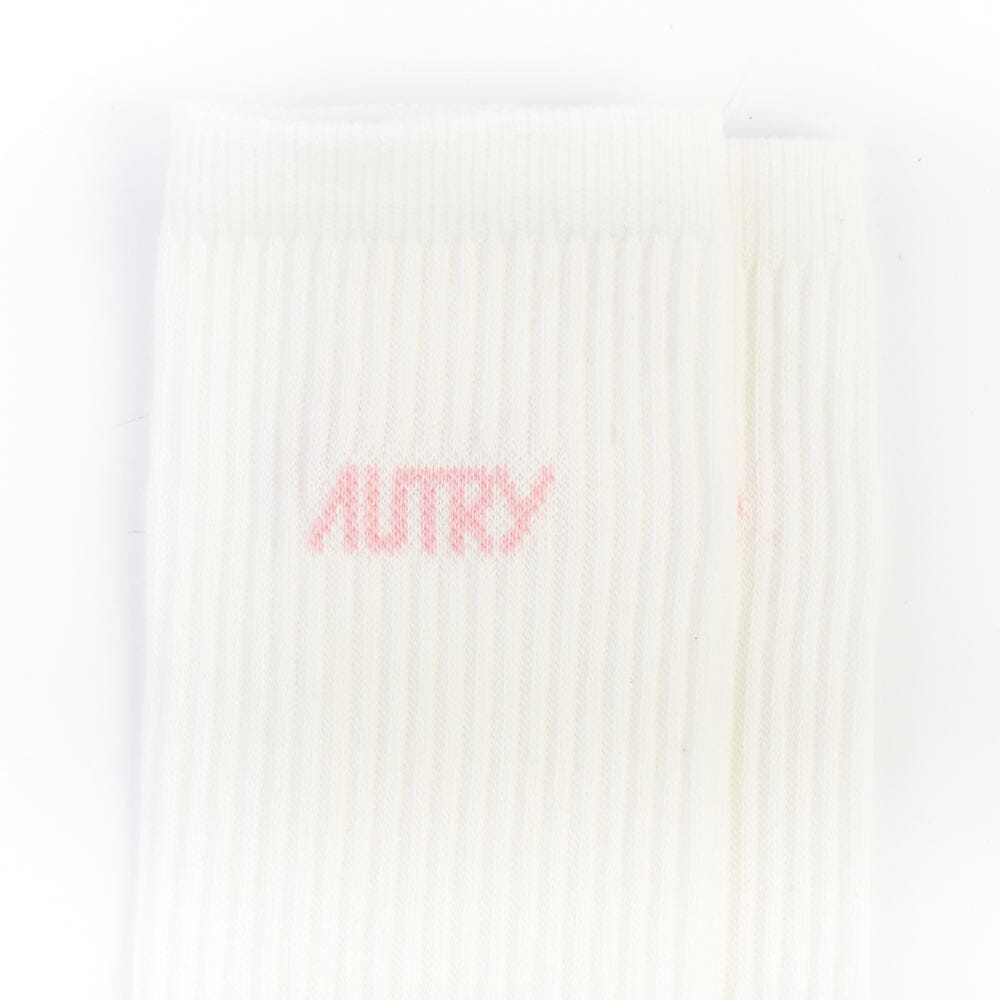 AUTRY - SOPU E7A8 STAR - Autry Calzino - Bianco logo rosa