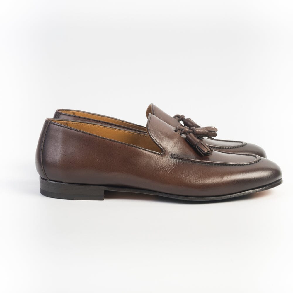JUAN LACARCEL - Mocassino Nappina - X1231 - Washer Cacao Scarpe Uomo JUAN LACARCEL
