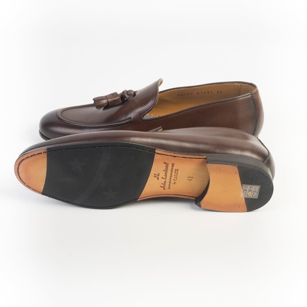 JUAN LACARCEL - Mocassino Nappina - X1231 - Washer Cacao Scarpe Uomo JUAN LACARCEL