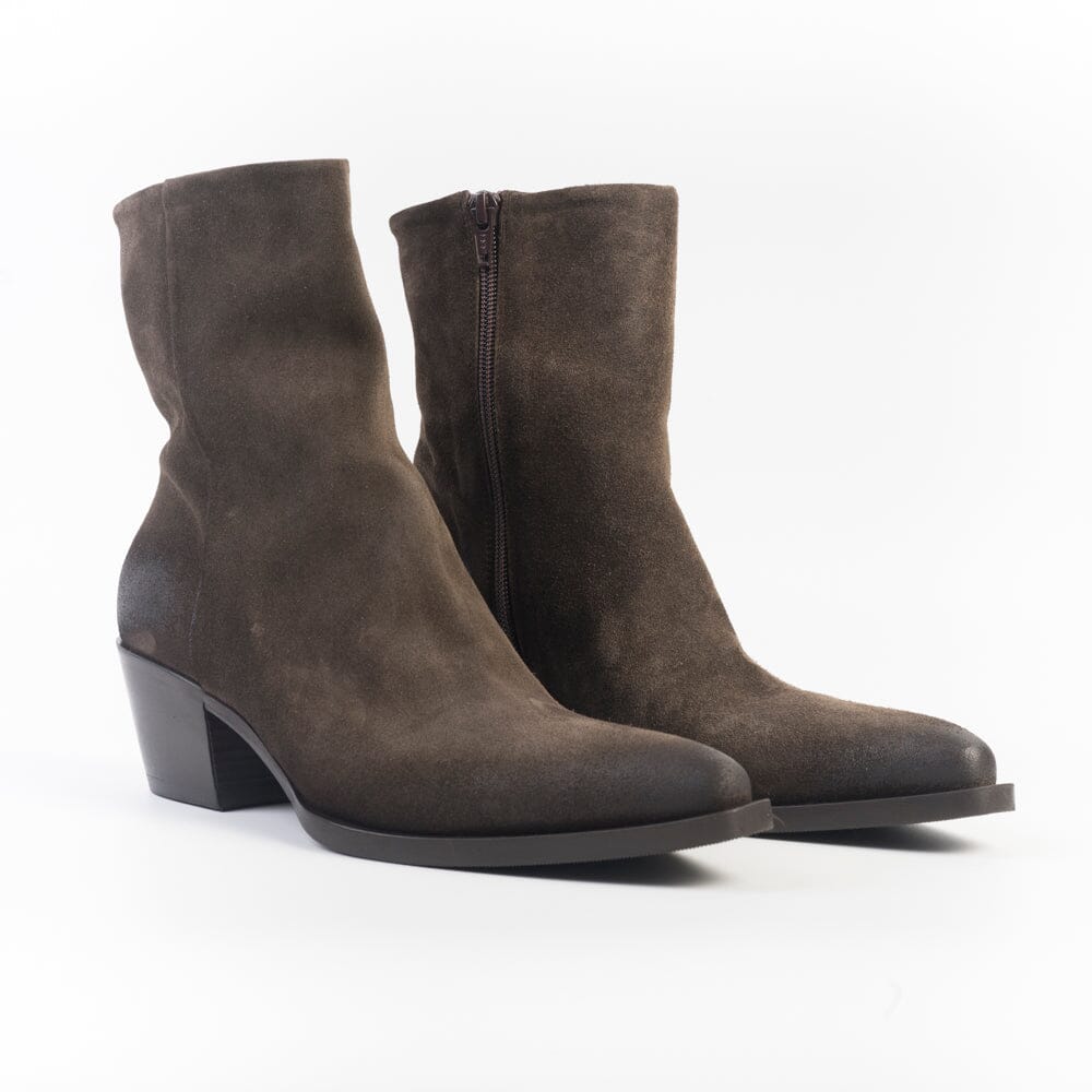 STRATEGIA - Stivaletto Texano - A5801 - Velour Gufo Scarpe Donna Strategia