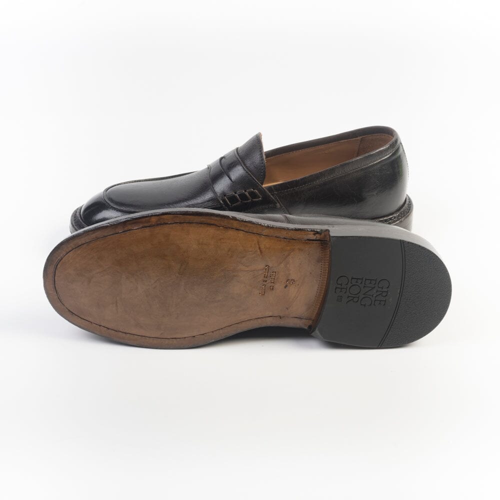GREEN GEORGE - 8058 - Arezzo - Pelle Testa di Moro Scarpe Uomo Green George