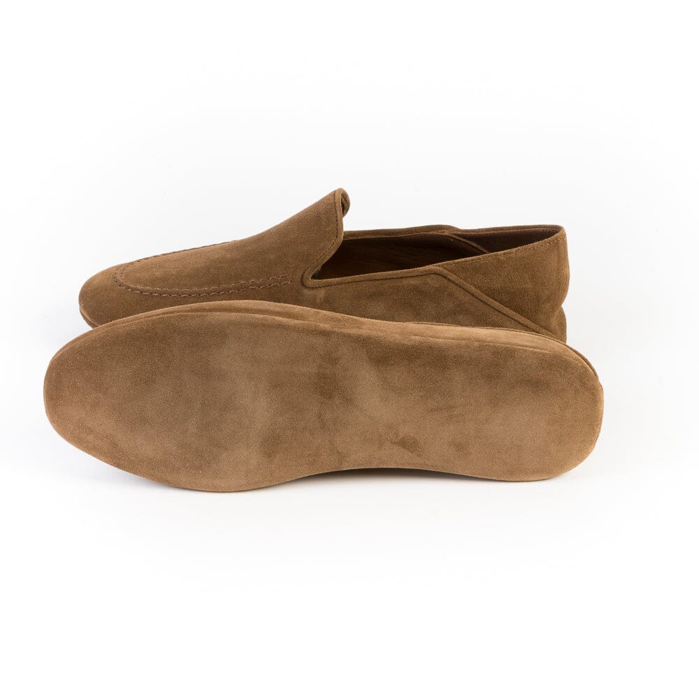 Cappellettoshop - Pantofola 279 - Camoscio Bruciato Scarpe Uomo CAPPELLETTO 1948