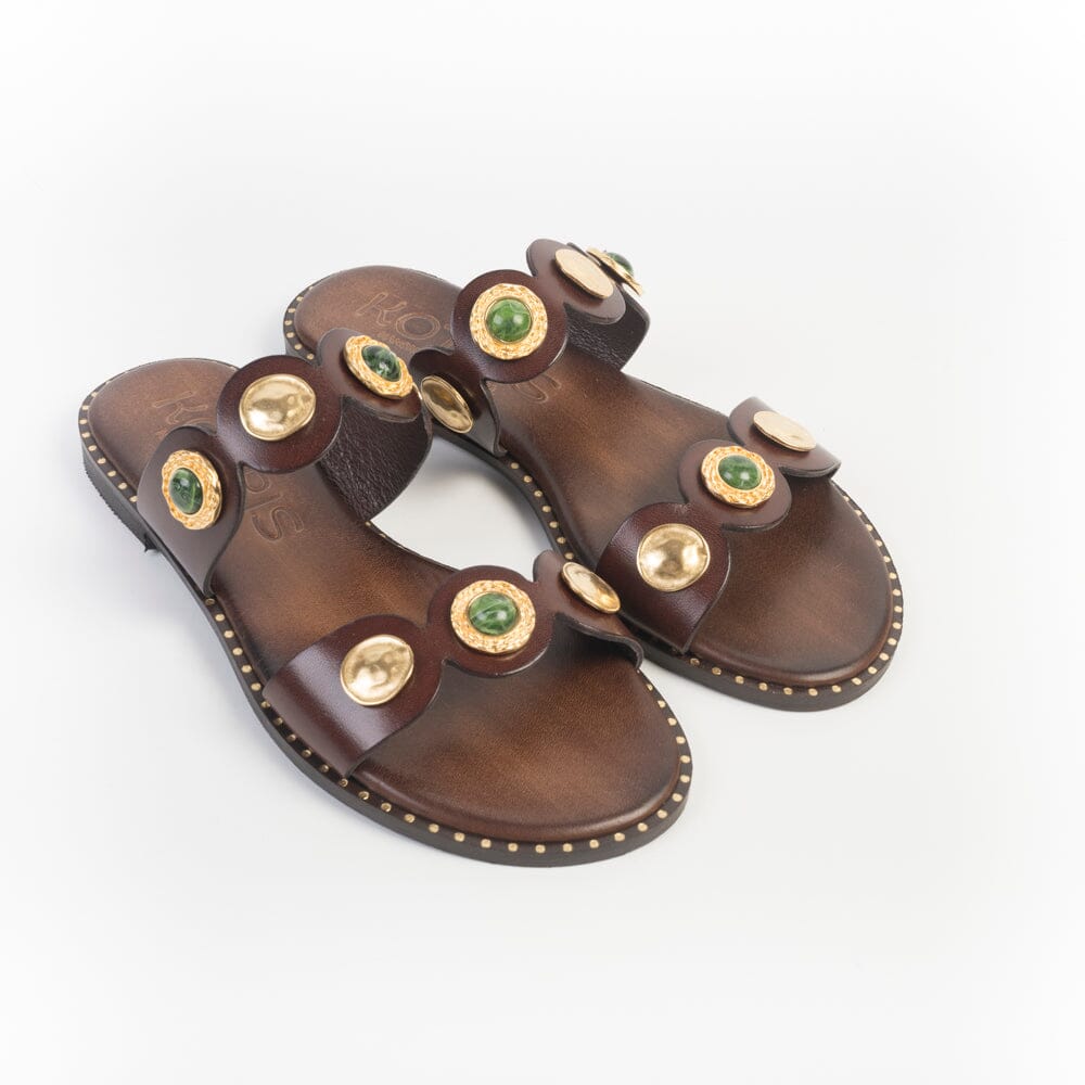 MAKIS KOTRIS - Mules - 04-858 - Choco Scarpe Donna MAKIS KOTRIS