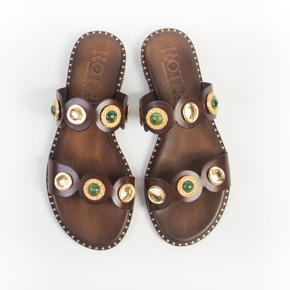 MAKIS KOTRIS - Mules - 04-858 - Choco Scarpe Donna MAKIS KOTRIS