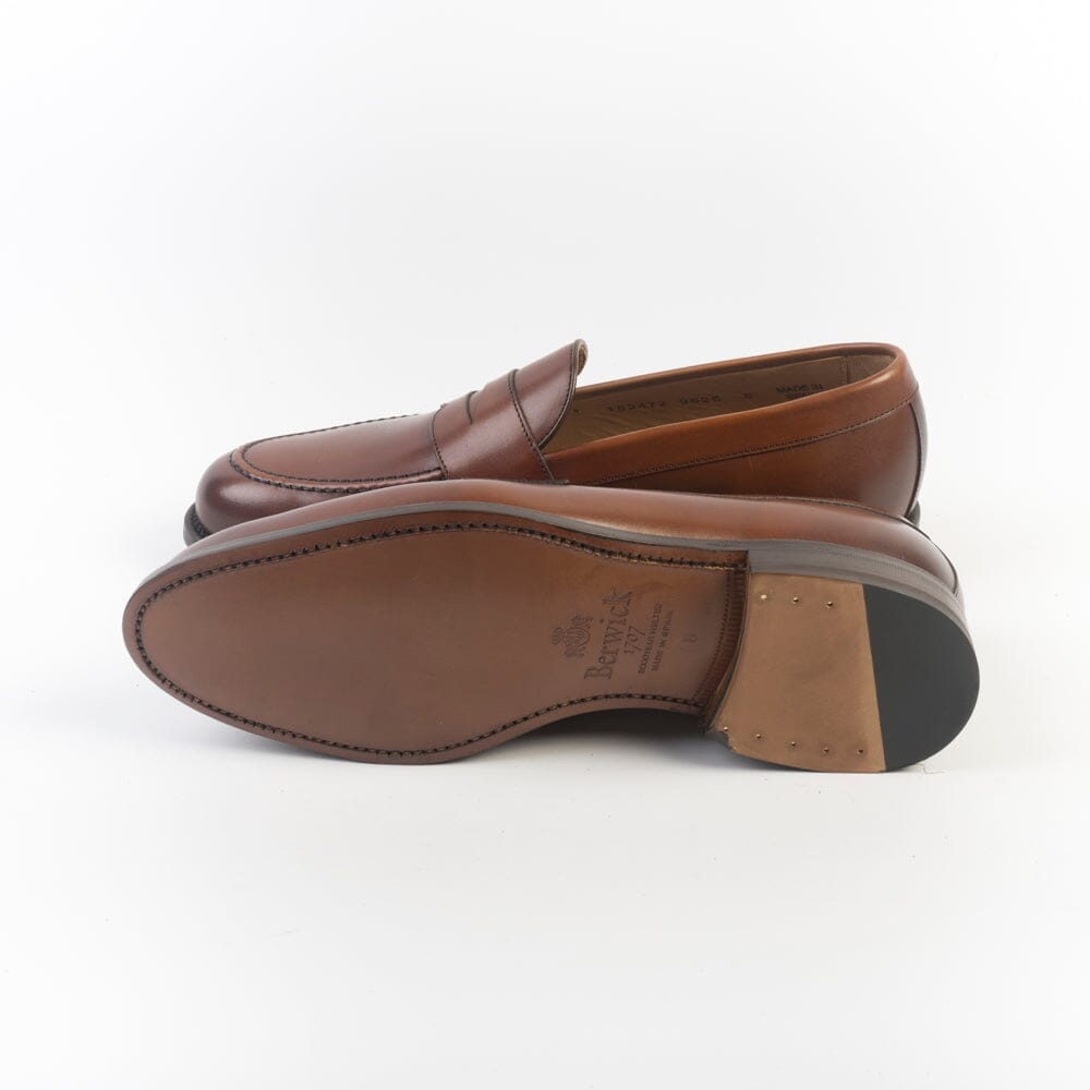 BERWICK 1707 - 9628 - Mocassino fondo Cuoio - Nomera Medio Marrone Scarpe Uomo Berwick 1707