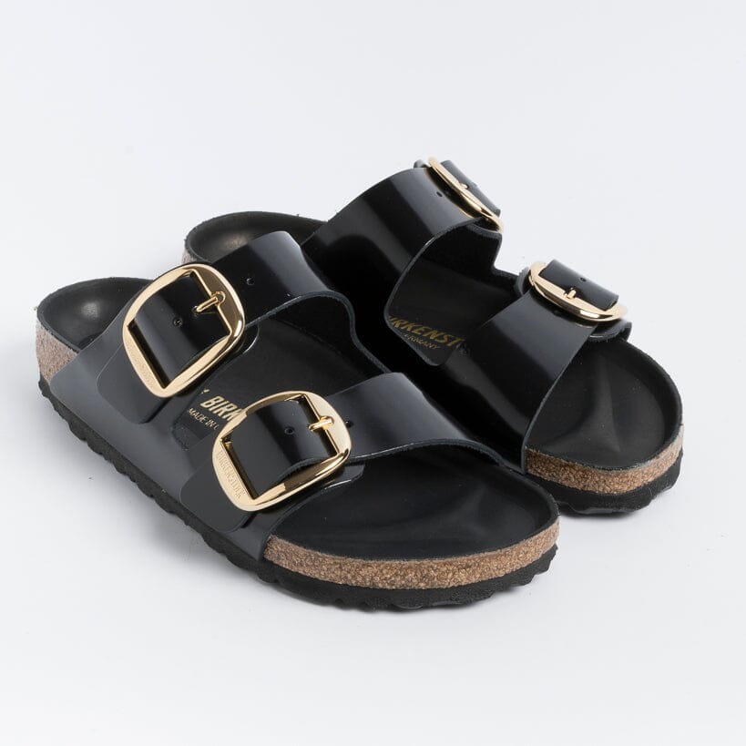 BIRKENSTOCK - Sandali bassi 1021476 - Arizona Big Buckle - Nero Lucido Scarpe Donna BIRKENSTOCK